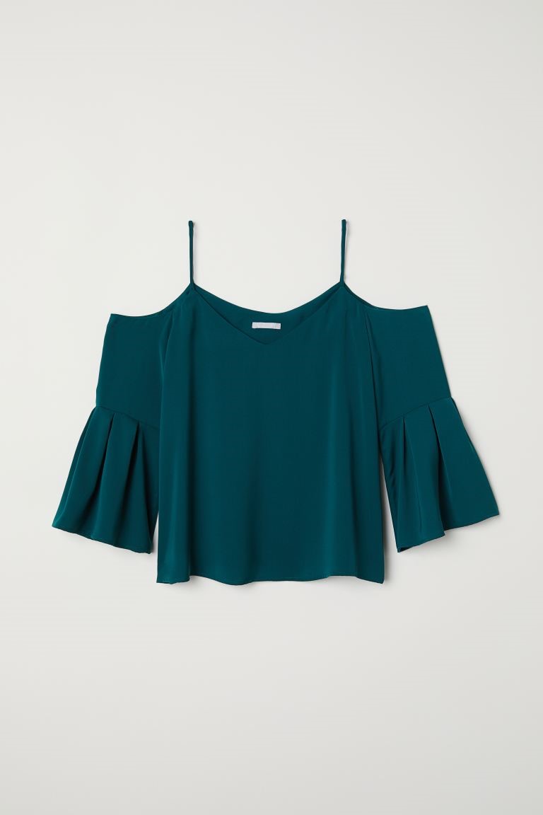 

Блузка с открытыми плечами H&M 32