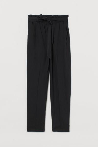 

Брюки со сборкой выше талии H&M 146 (145/63) Черный