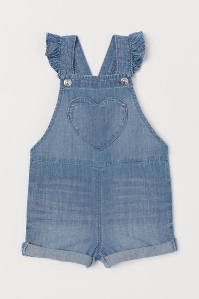 

Шорты-комбинезон с оборками H&M 74 (73/48) Синий деним