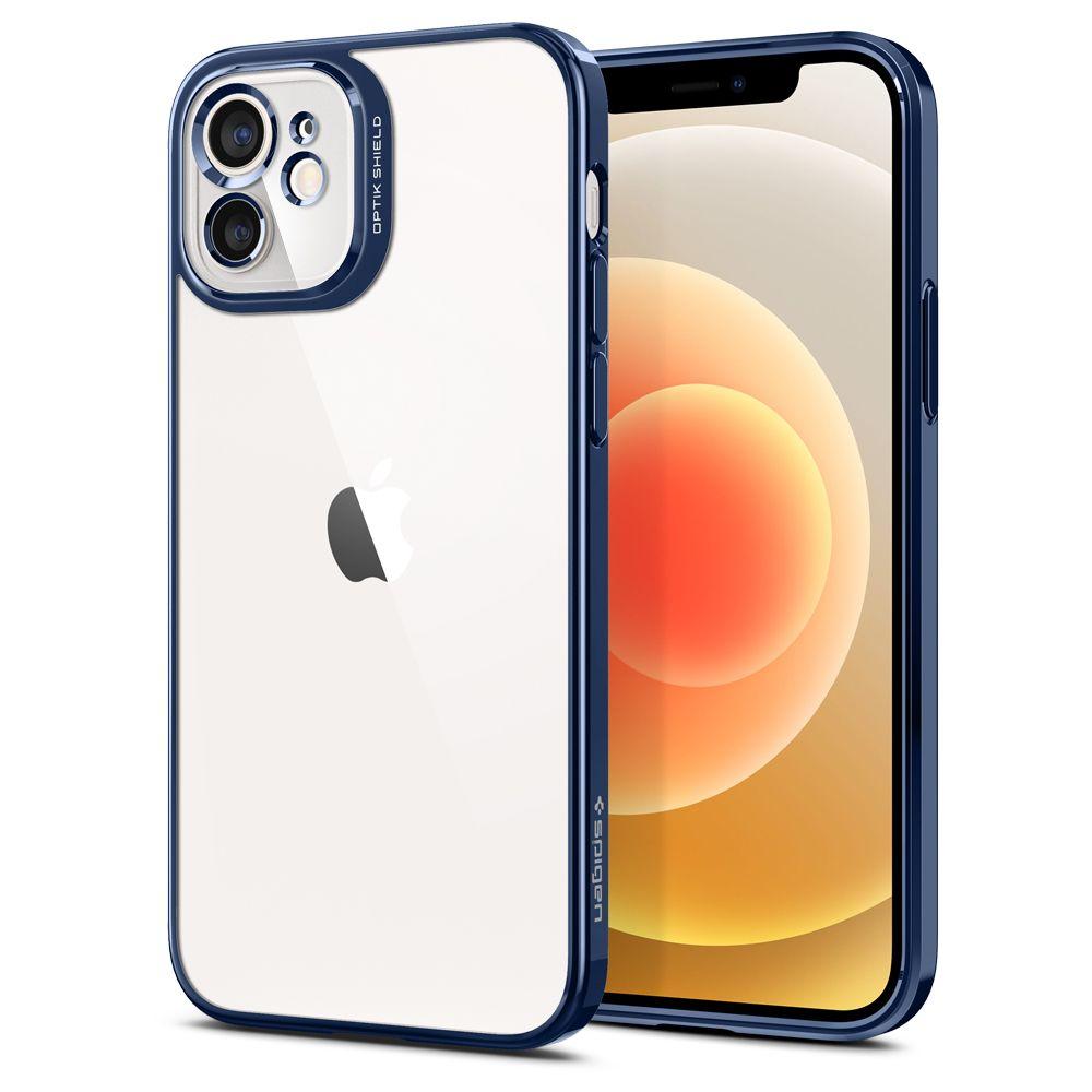 

Чехол Spigen Optik Crystal для iPhone 12 Chrome Blue