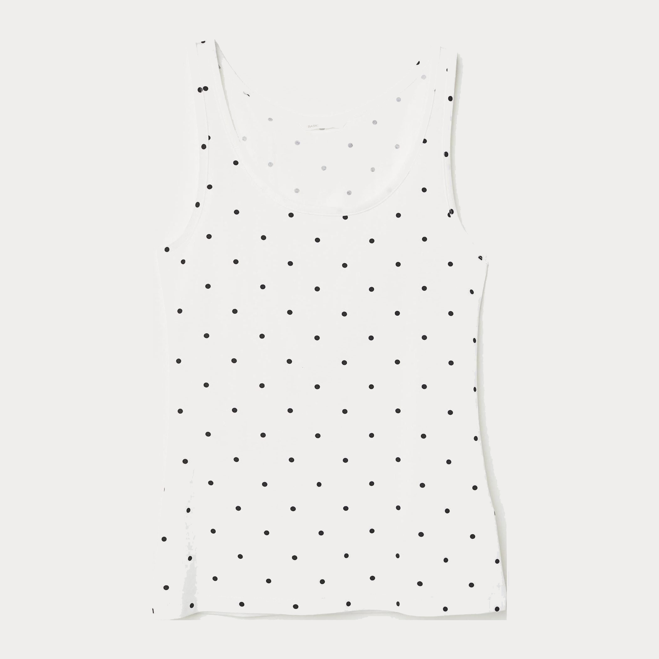 

Майка H&M 1703-5653799 S Белая горох