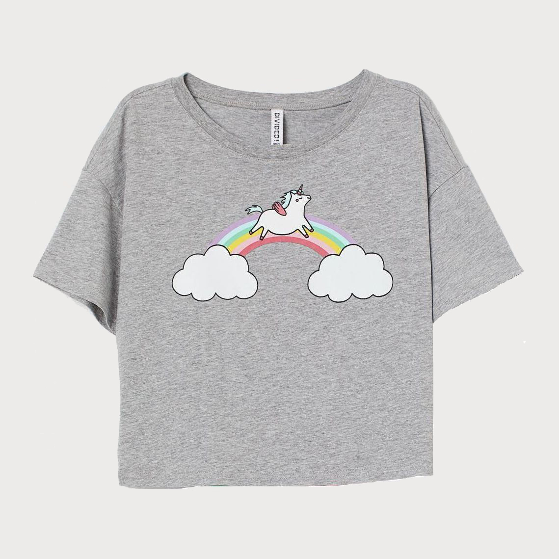 

Футболка H&M 2202-73124992 L Серая единорог