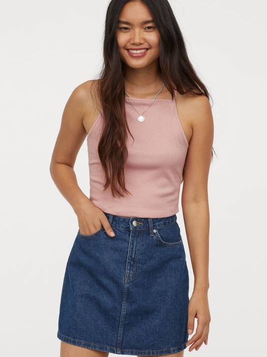 

Топ H&M 7247729 XS Пудровый