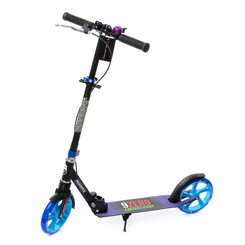 

Самокат двухколесный Amigo Explore GLIDER Scooter розовый светящиеся колеса, звонок, ручной тормоз 1189