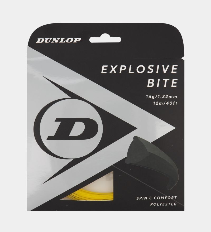 

Струны для тенниса Dunlop EXPLOSIVE BITE 17 G (1,27) желтая 12 м