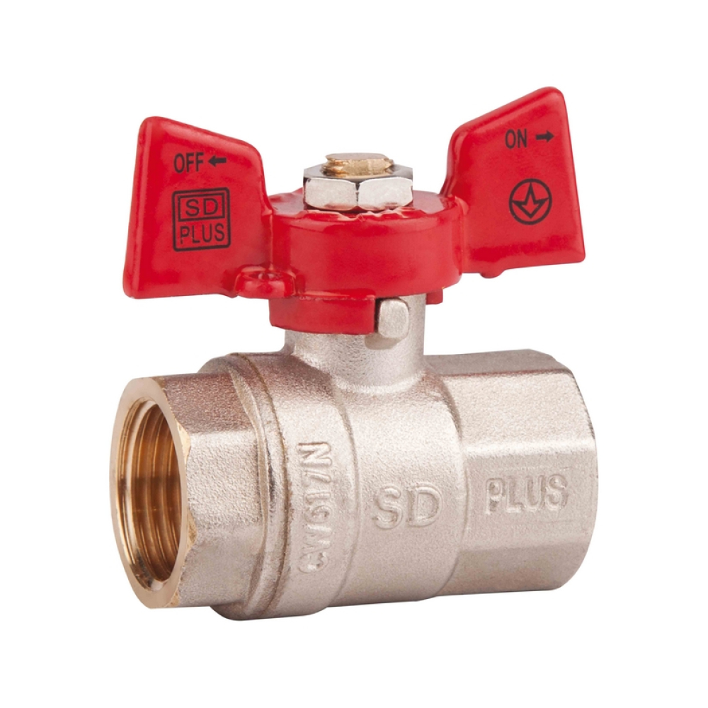 

Кран шаровой SD Plus 1" ВР для воды (бабочка) SD602NW25PN40