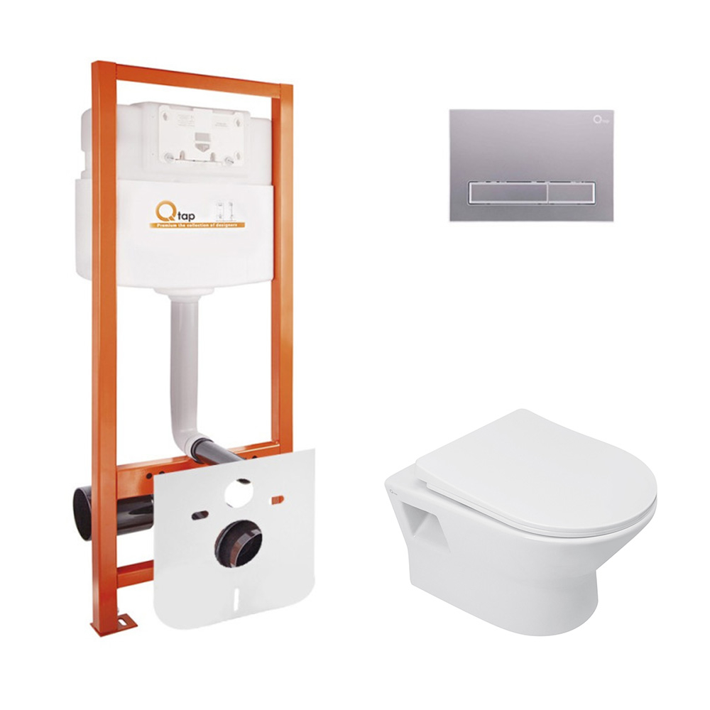 

Набор Qtap инсталляция Nest QTNESTM425M08SAT + унитаз с сиденьем Lark QT0331159W