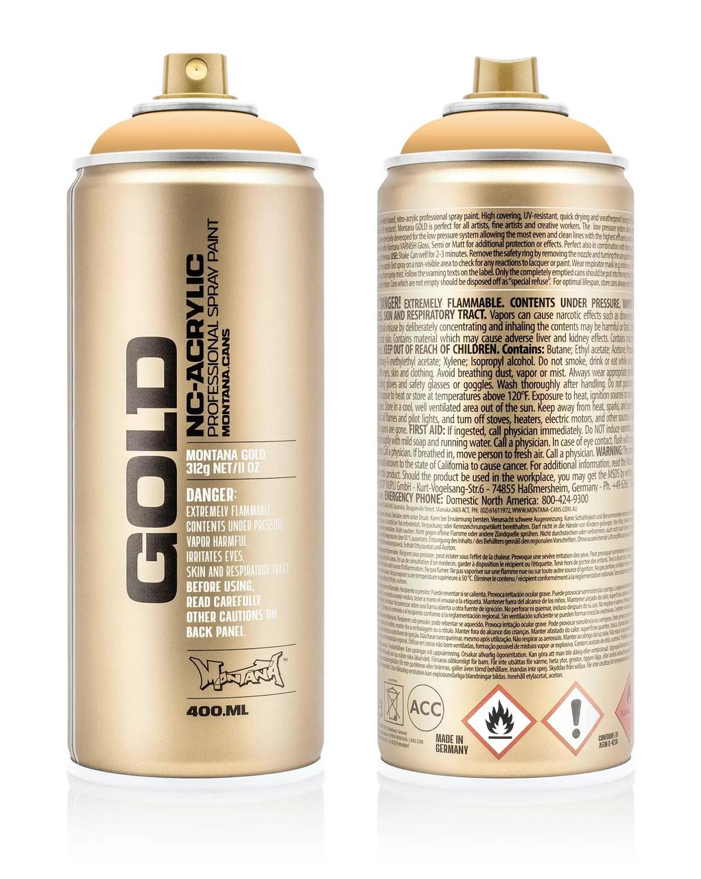 

Краска Montana Gold 2020 Сливочный оранжевый 400 мл (Creme Orange) (284229)