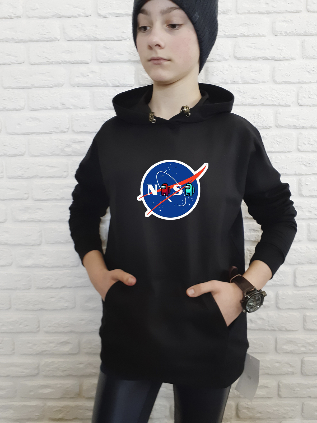 

Худи для девочек ArtSvet амонг ас наса (Among Us Nasa) Черная 158 см NSCNSH