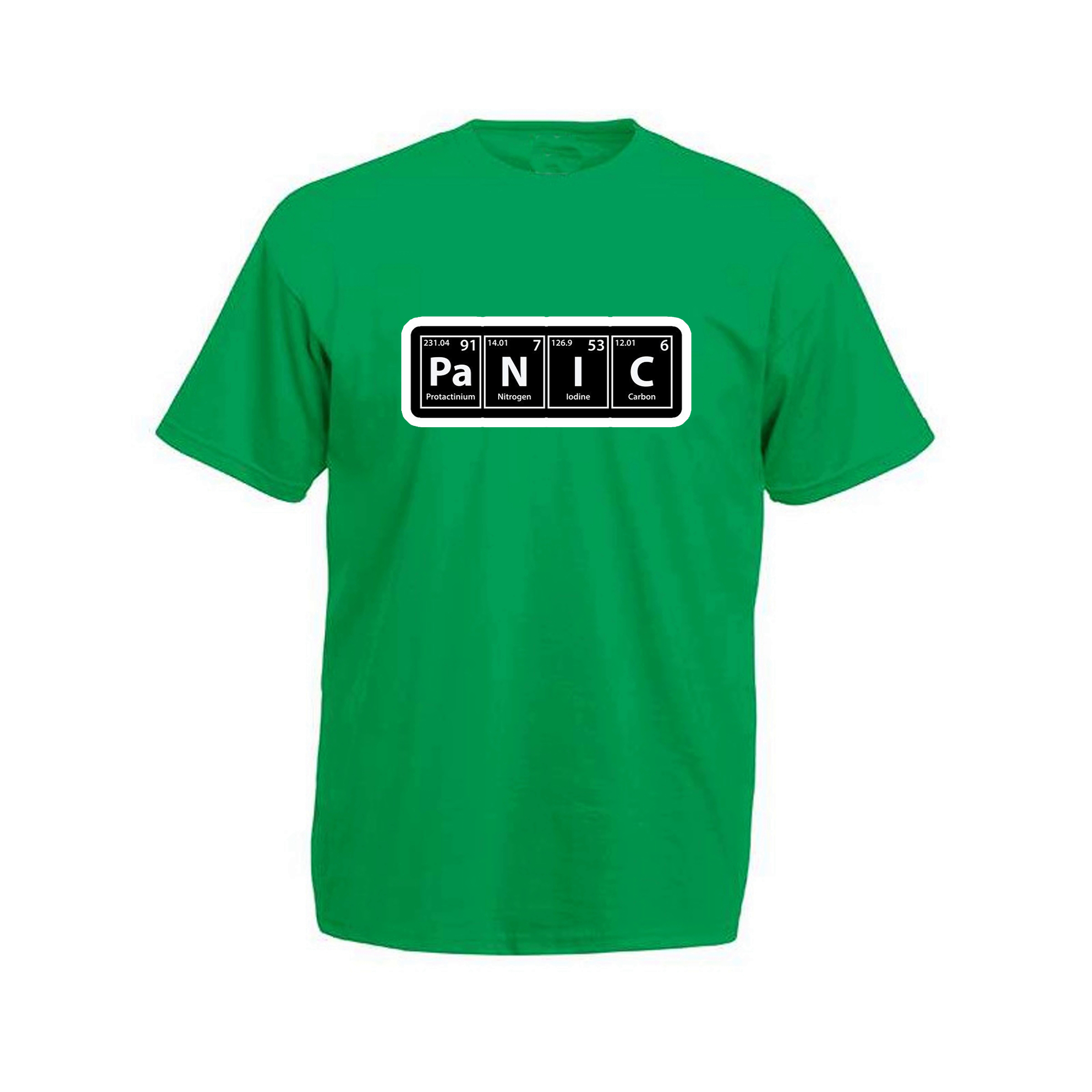 

Футболка мужская ArtSvet черный Panic Зеленый M MFPANART
