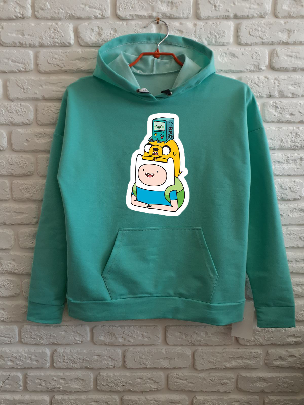 

Худи для мальчиков ArtSvet Finn Jake BMO Бирюзовый 164 см MBMOCTBR
