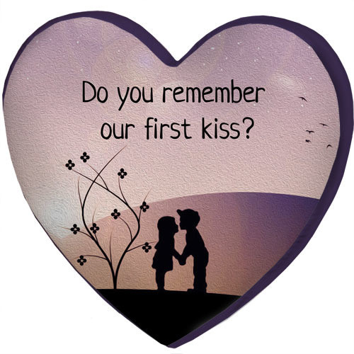 

Подушка сердце 3D Presentville Do you remember our first kiss 40х40х7,5 см