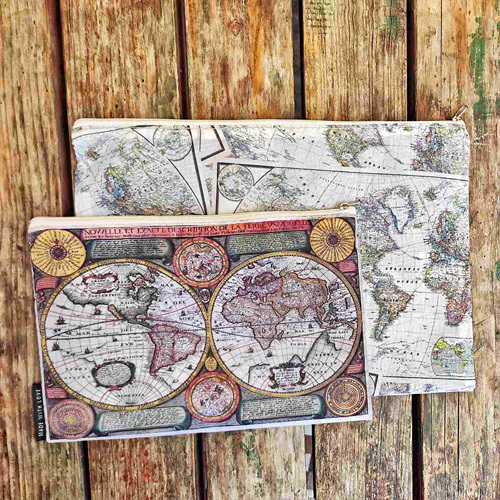 

Косметички Double Presentville Карта (2 шт)