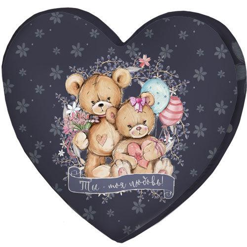 

Подушка сердце 3D Presentville Ты - моя любовь! 40х40х7,5 см