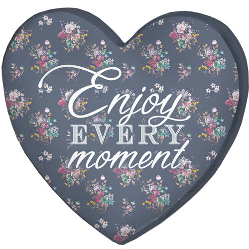 

Подушка сердце 3D Presentville Enjoy every moment 40х40х7,5 см