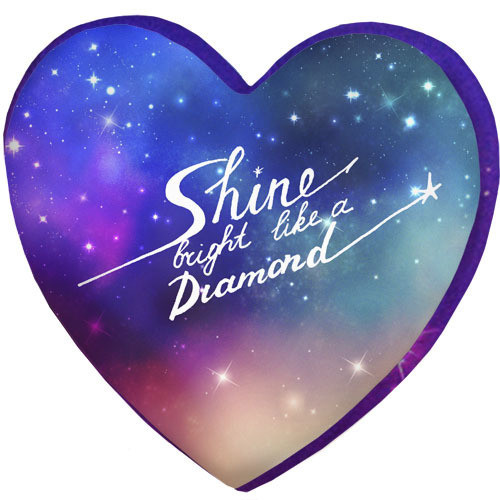 

Подушка сердце 3D Presentville Shine bright like a diamond 40х40х7,5 см