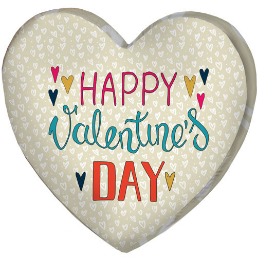 

Подушка сердце 3D Presentville Happy Valentine`s day 40х40х7,5 см
