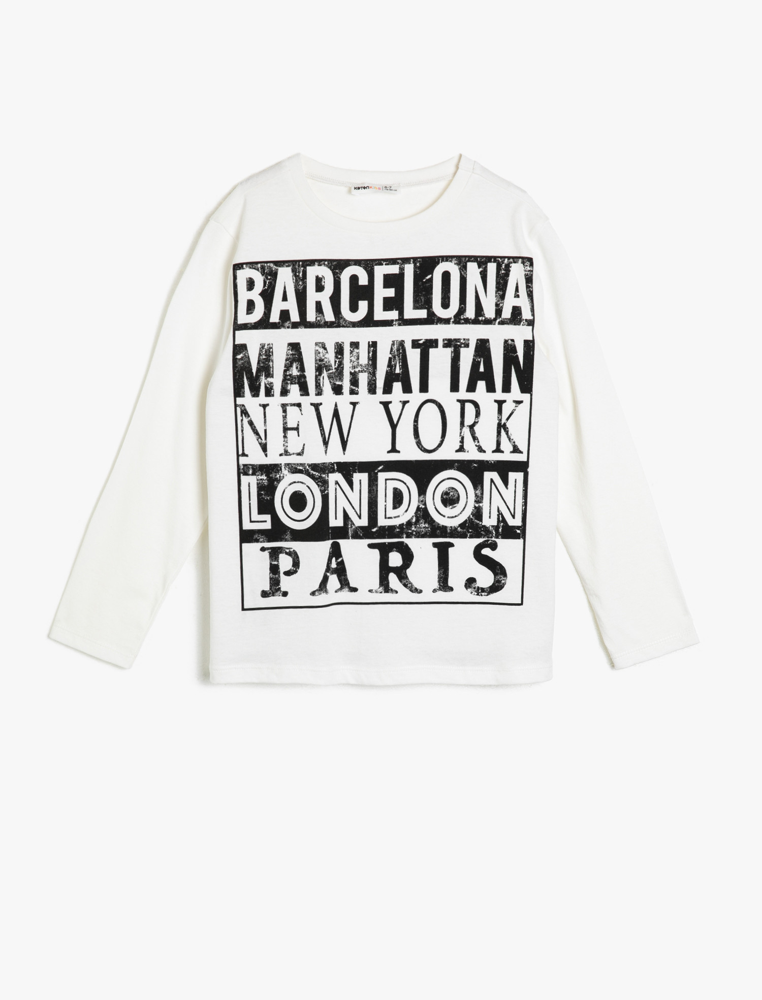 

Футболка с длинными рукавами Koton 0KKB16642OK-2 116-122 см