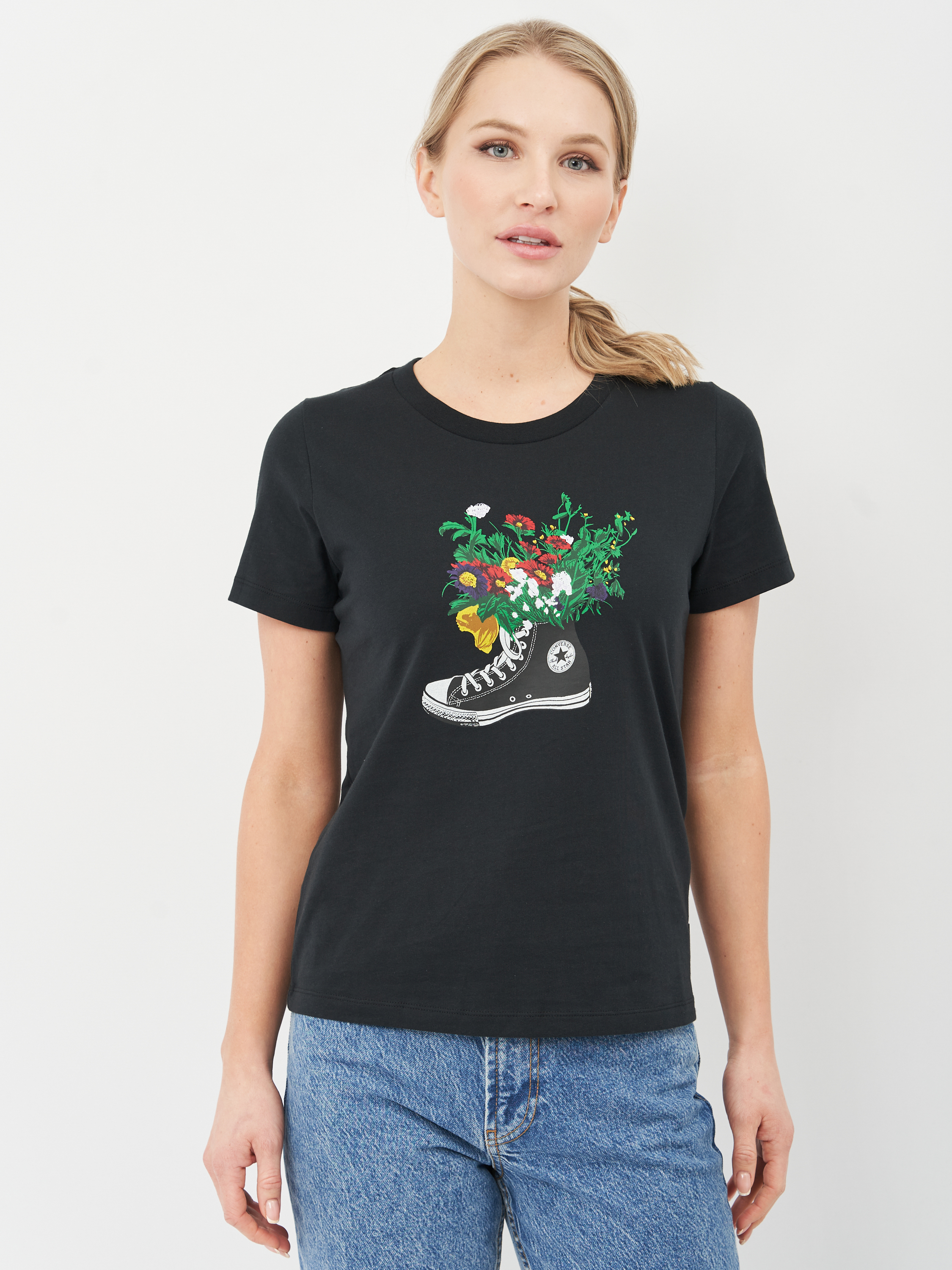 

Футболка Converse Flowers Are Blooming Tee 10021074-001 S Black
