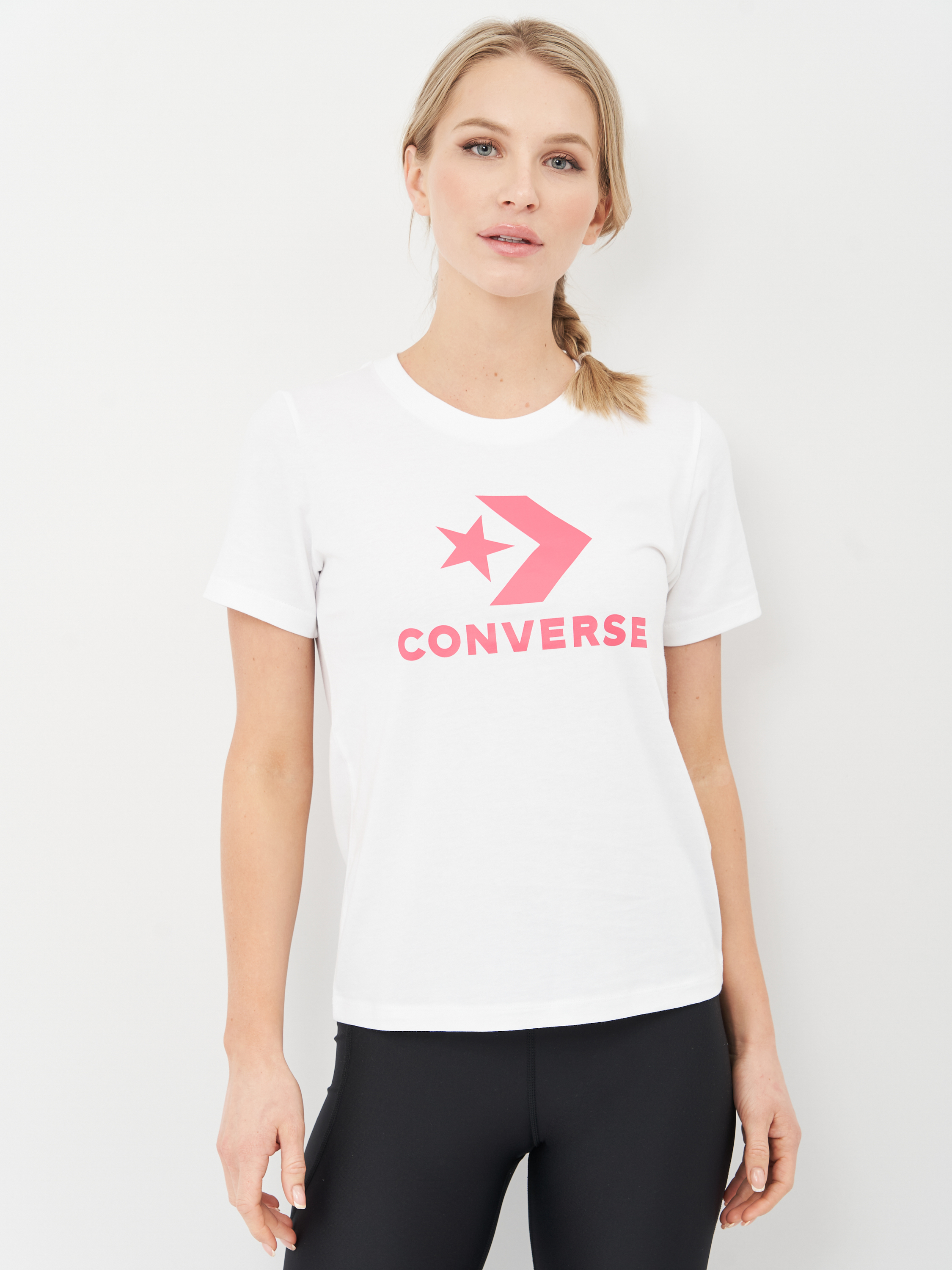 

Футболка Converse Star Chevron Center Front Tee 10018569-101 XS White Multi I
