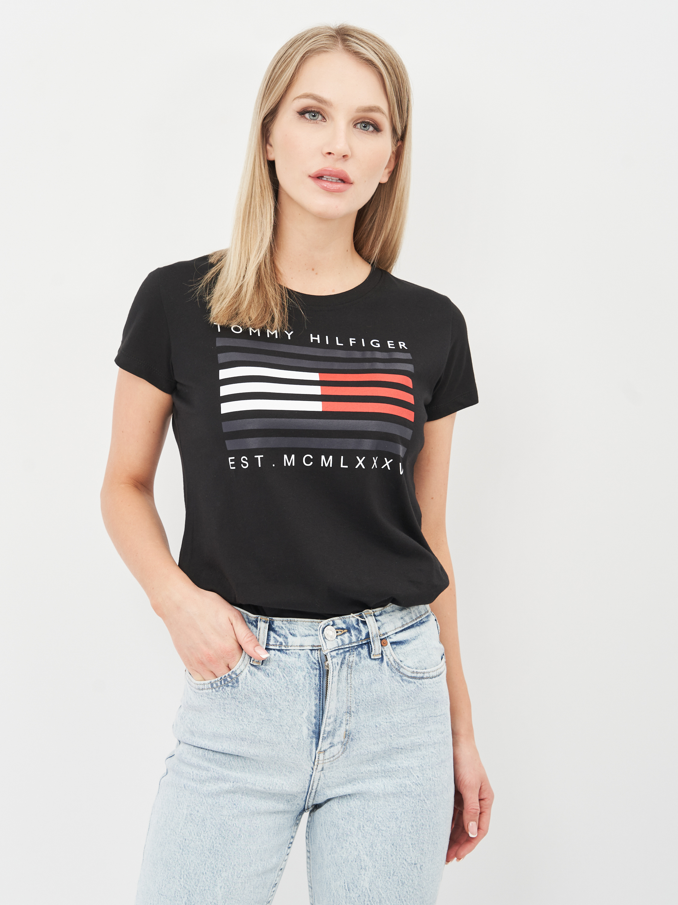 

Футболка Tommy Hilfiger 10607.1  (40) Черная, Футболка Tommy Hilfiger 10607.1 XS (40) Черная