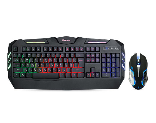 

Игровая клавиатура + мышка REAL-EL Gaming 9500 Kit Backlit
