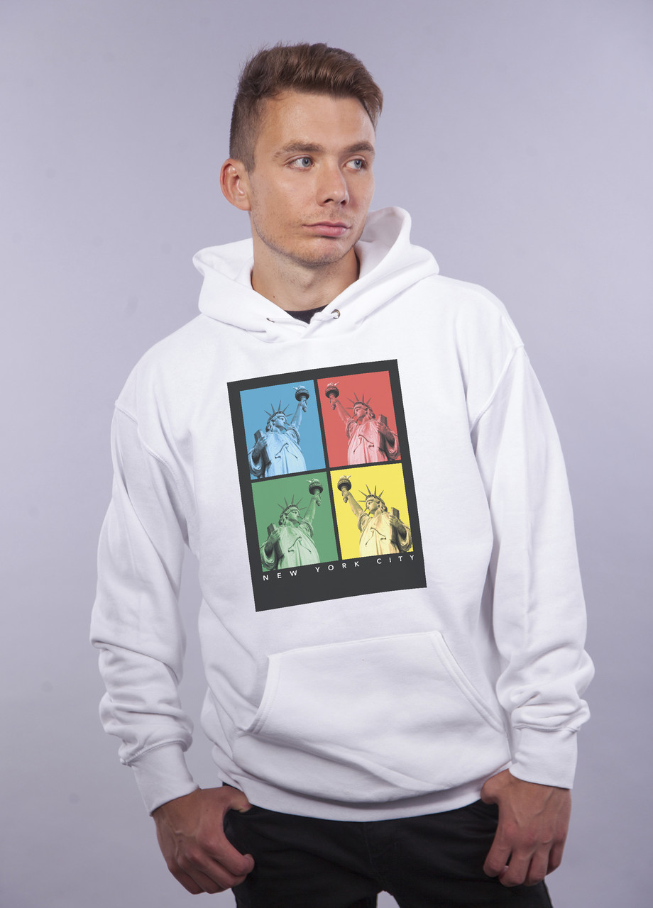 

Толстовка белая LOYS "NYC pop art" XXL
