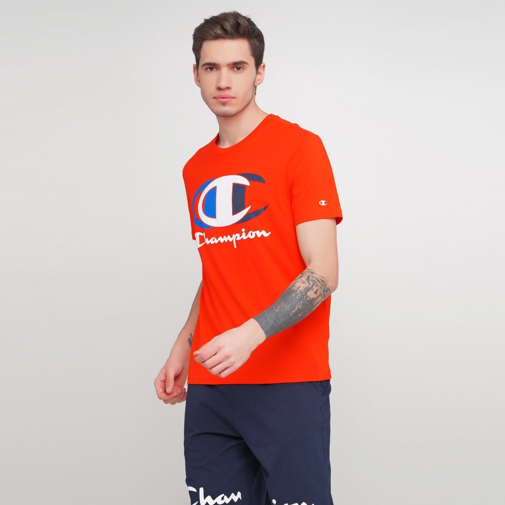 

Мужская футболка Champion Crewneck T-Shirt Красный 48 (cha214309-FER)