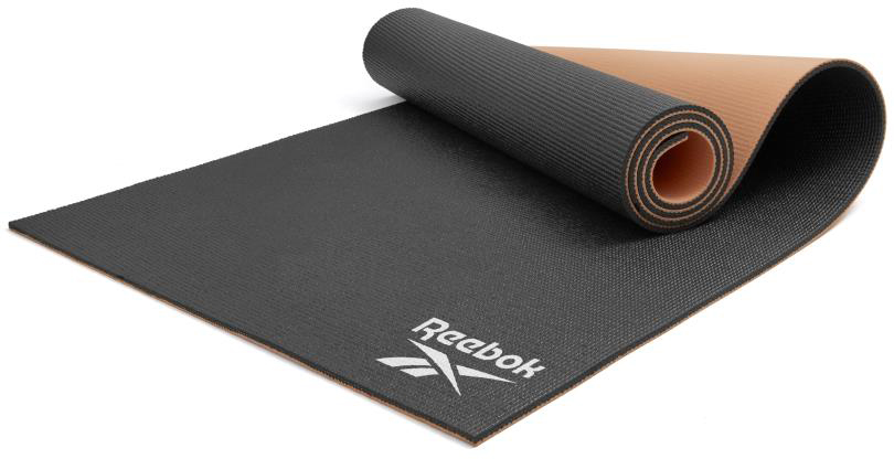 

Коврик для йоги Reebok двусторонний 6 мм Черный / бежевый (RAYG-11060BKDD)