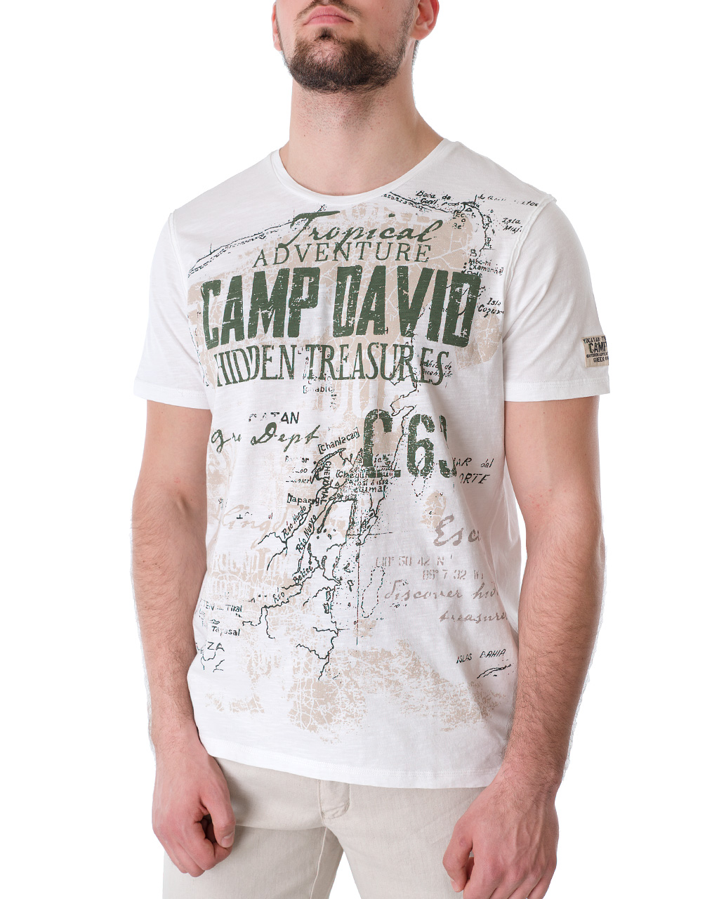 

Футболка чоловіча CAMP DAVID (2102-3817-off white/21) Білий XXL