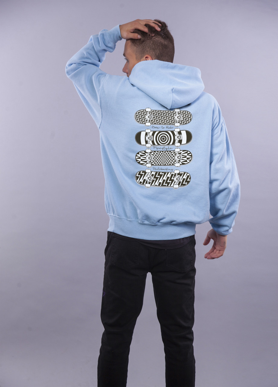 

Толстовка Голубая LOYS "Skateboard" XXL