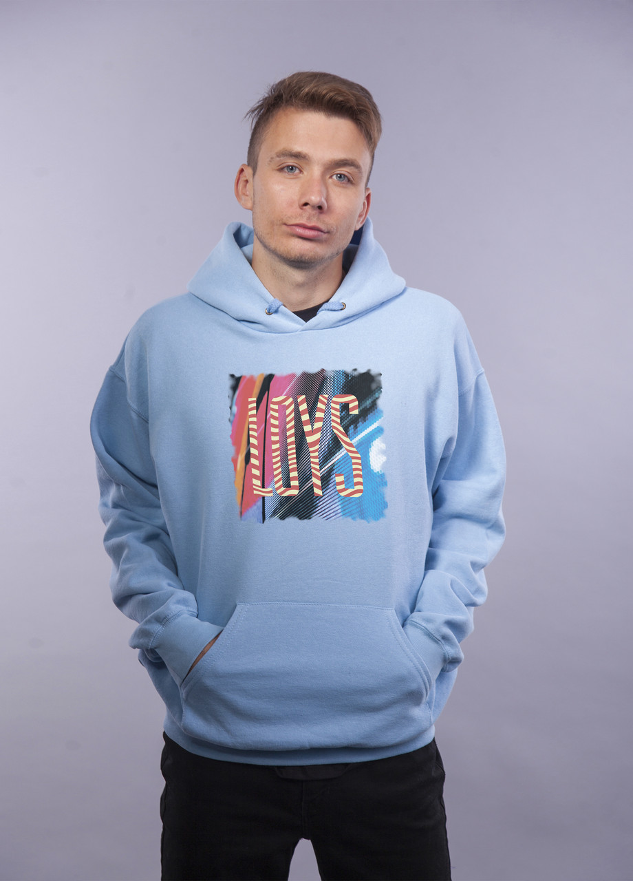 

Толстовка Голубая LOYS "Light Waves" XXL