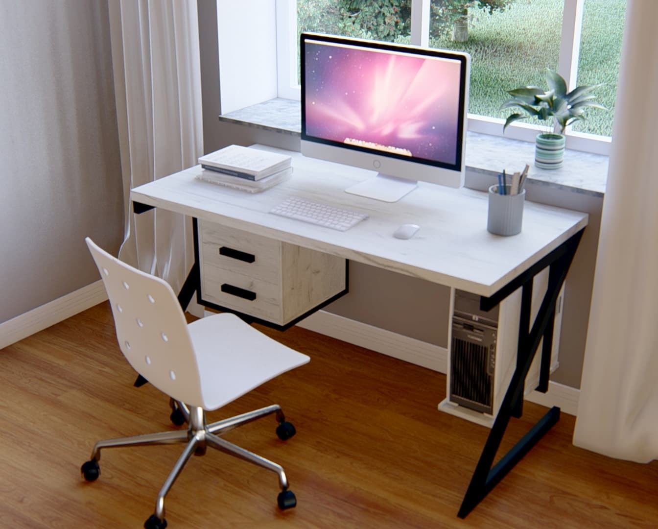 

Компьютерный стол Mister Loft Франкфурт Крафт 1207075