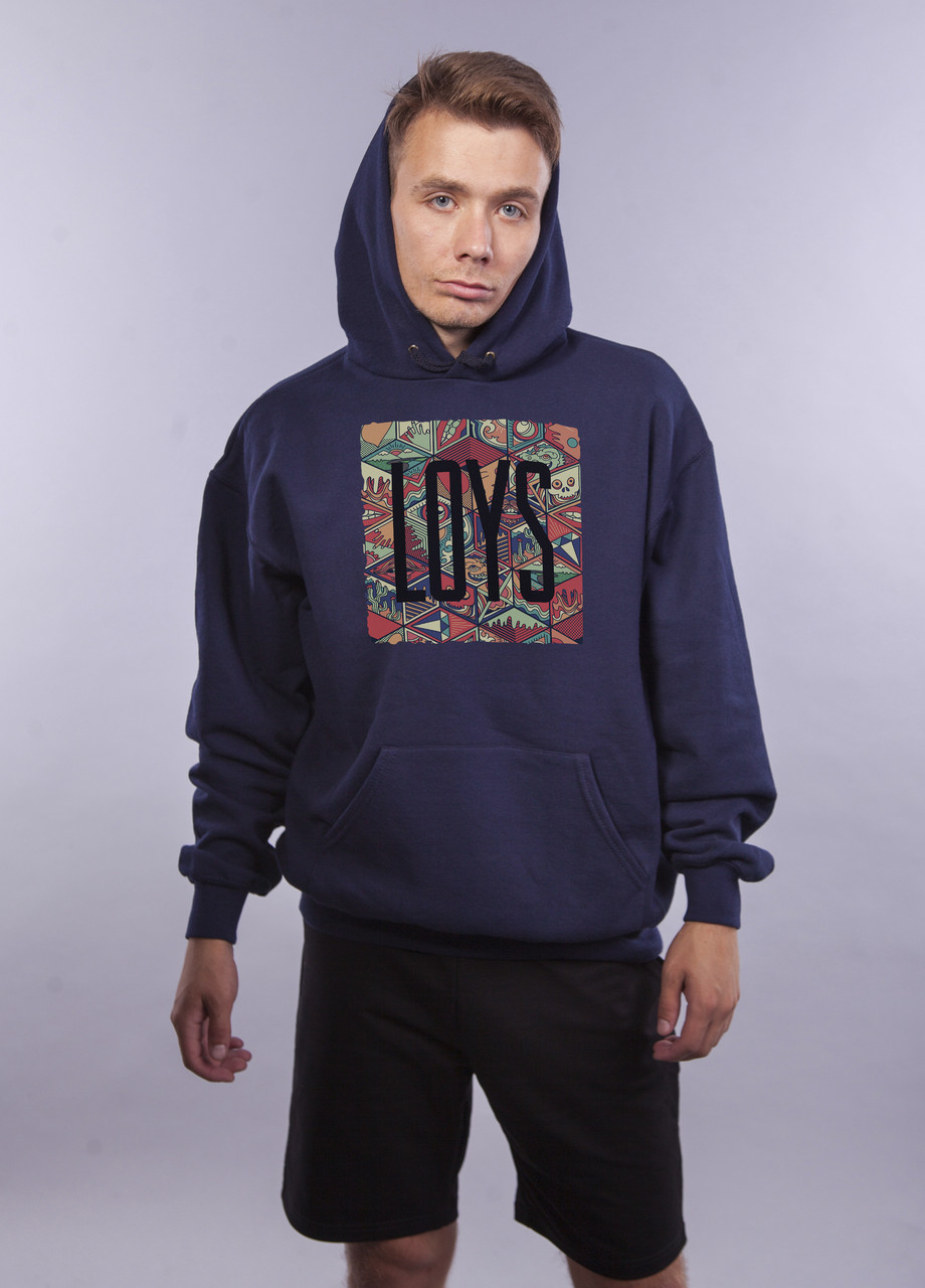 

Толстовка тёмно синяя LOYS "Rhombus Art" XXL