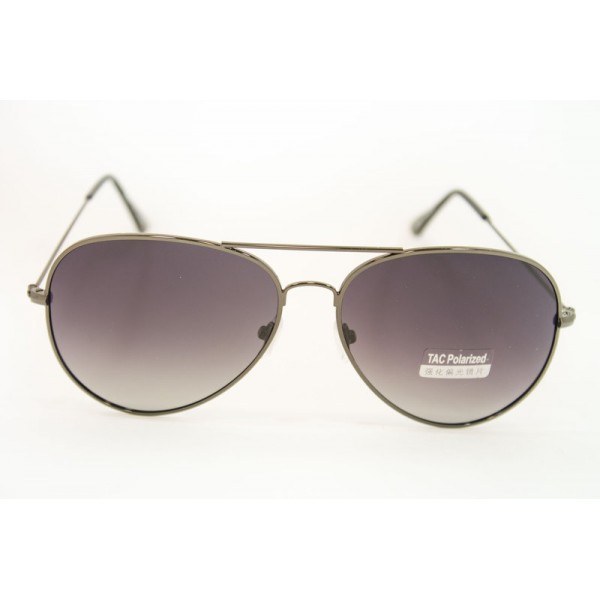 

Очки унисекс солнцезащитные Tac Polarized p9916-1 черные в металлической оправе
