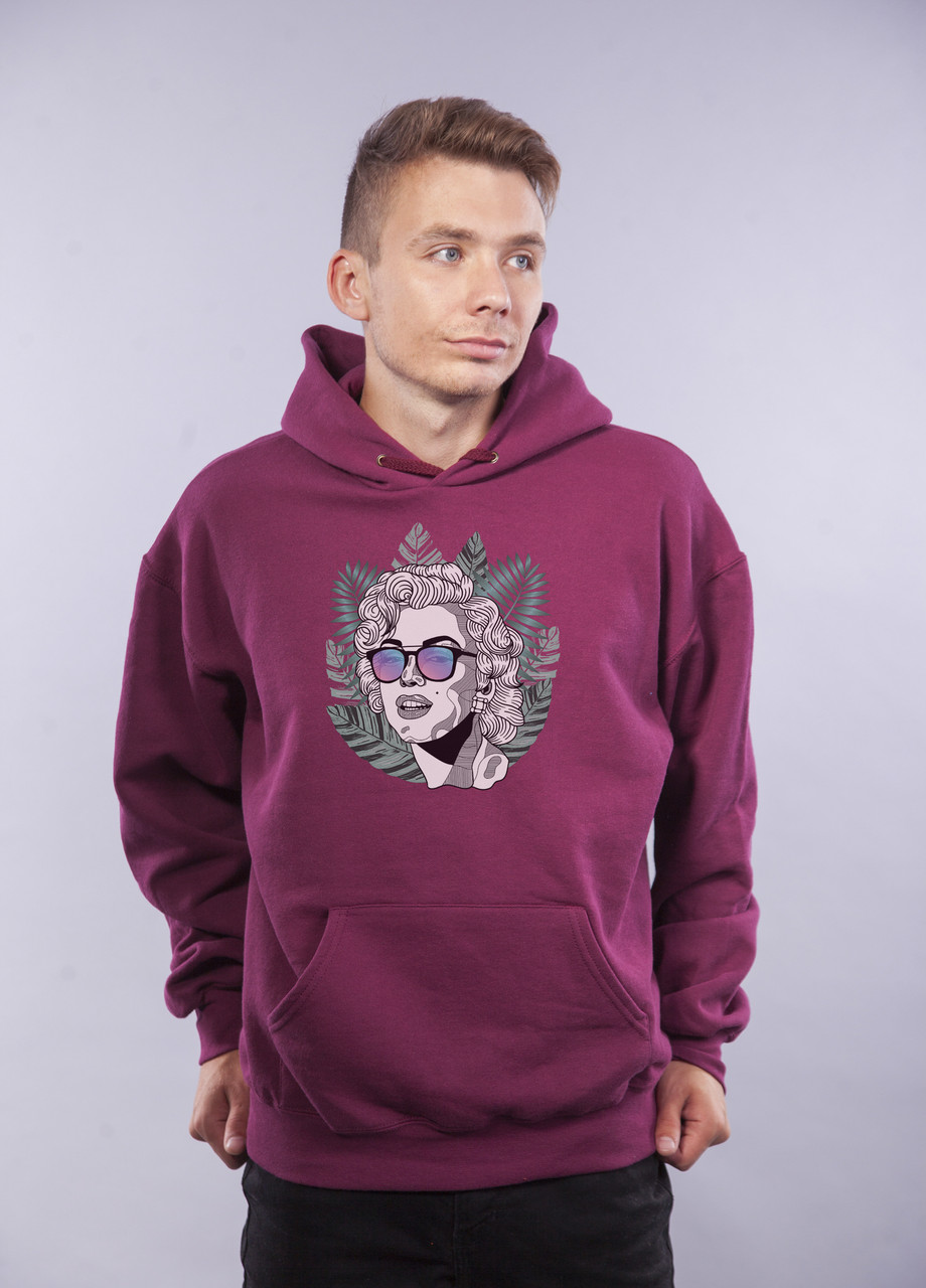 

Толстовка Бордовая LOYS "Monro in leafes" XXL