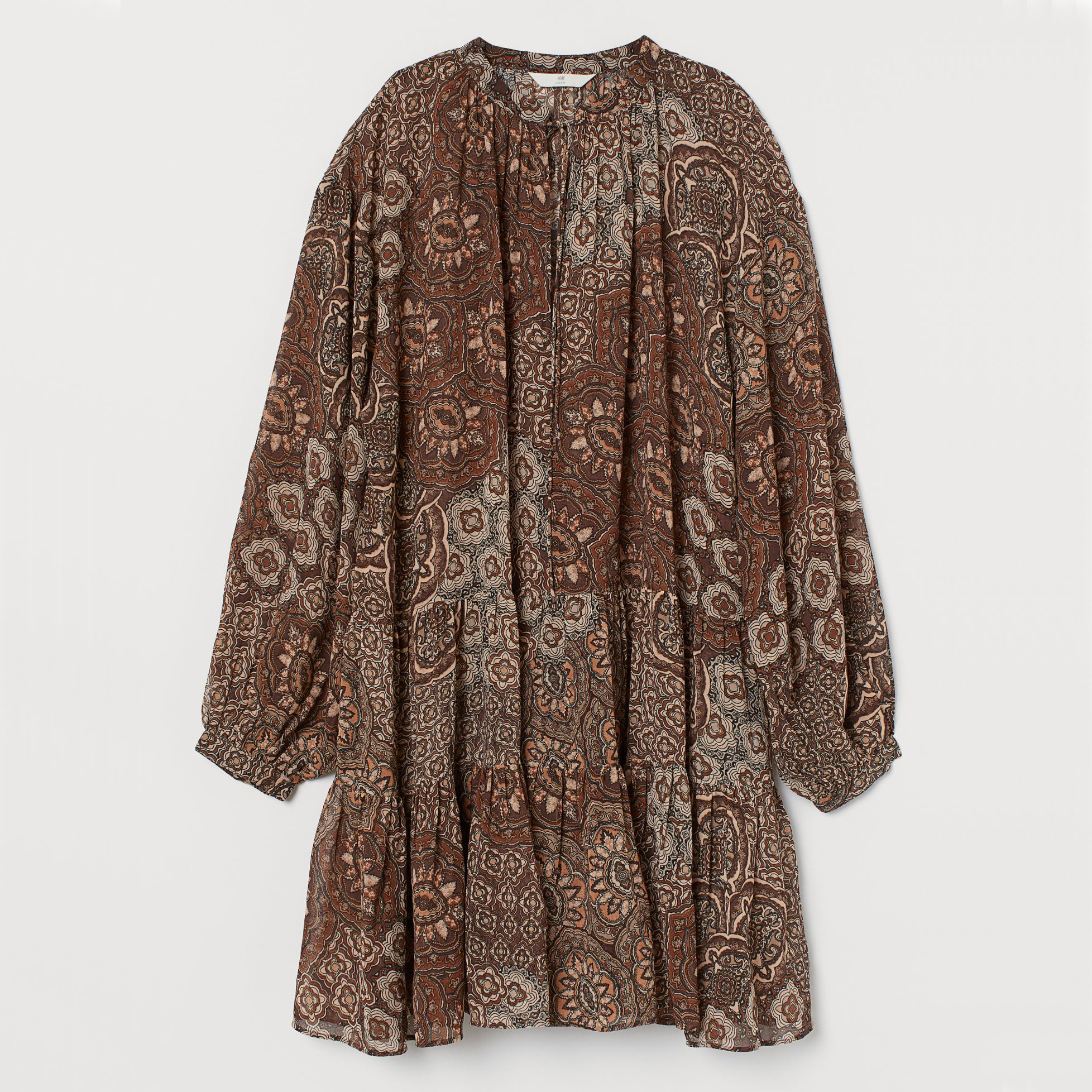

Платье H& 2803-7971190  Коричневое, Платье H&M 2803-7971190 M Коричневое