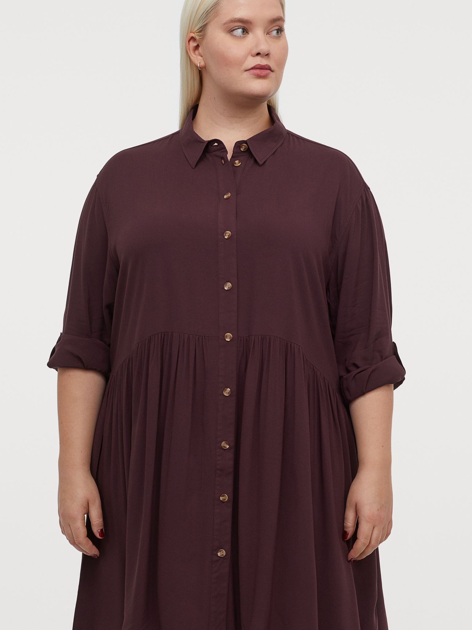 

Платье H&M 902-8654302  Бордовое, Платье H&M 902-8654302 XL Бордовое