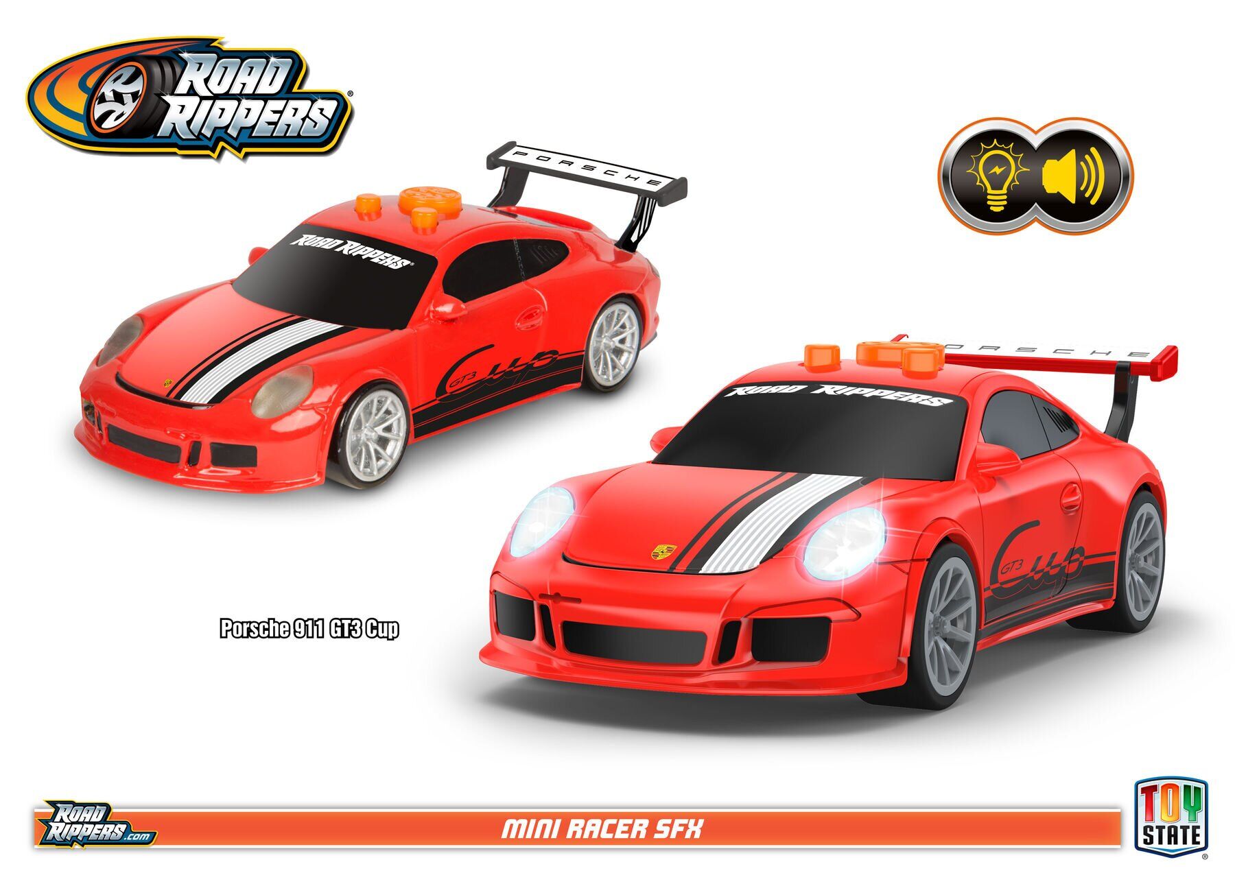 

Машинка Road Rippers Круті рейсери Porsche 911 GT3 Cup 25 см (21727)