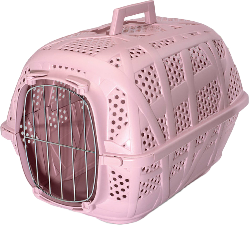 

Переноска для собак и кошек пластиковая Imac Carry Sport с металлической дверцей 48.5х34х32 см Розовая
