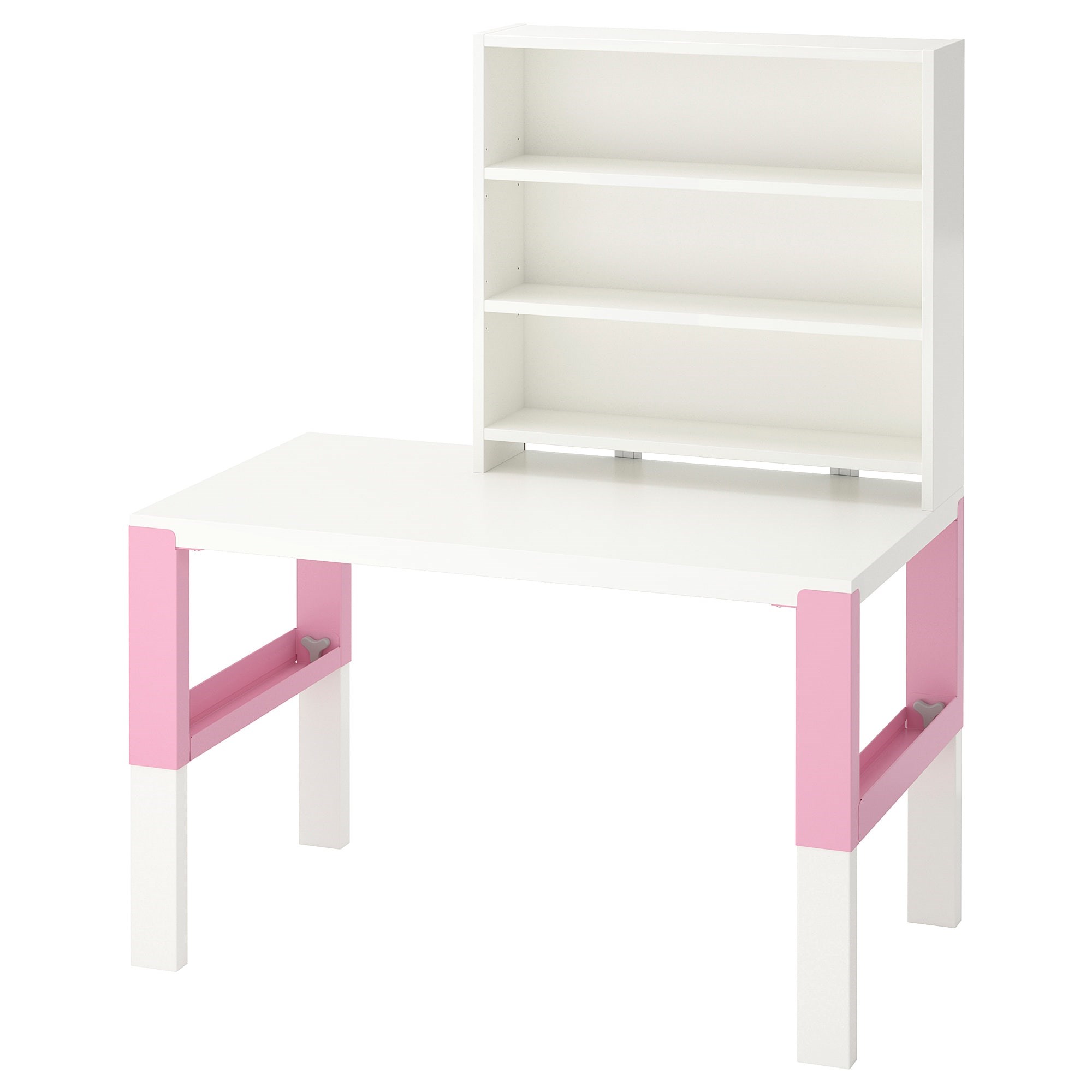 

Письмовий стіл з поличкою IKEA PAHL 96х58 см білий/рожевий (391.289.79)
