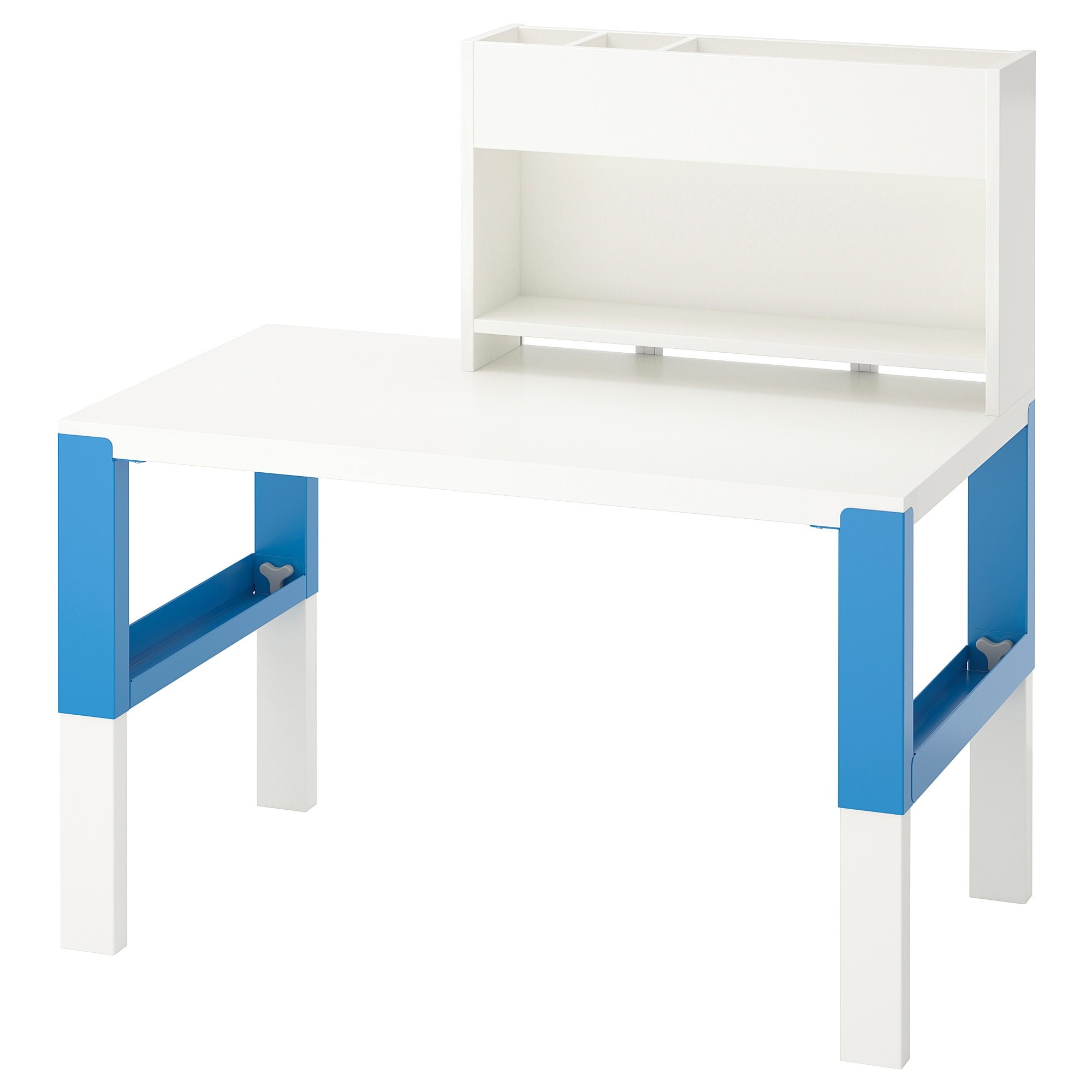 

Письмовий стіл з надставкою IKEA PAHL 96х58 см синьо-білий (391.289.55)
