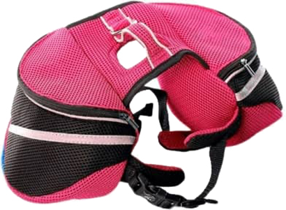 

Походная сумка-рюкзачок для собак Alisbag 85-110 см XL Розовая (2000059152017)