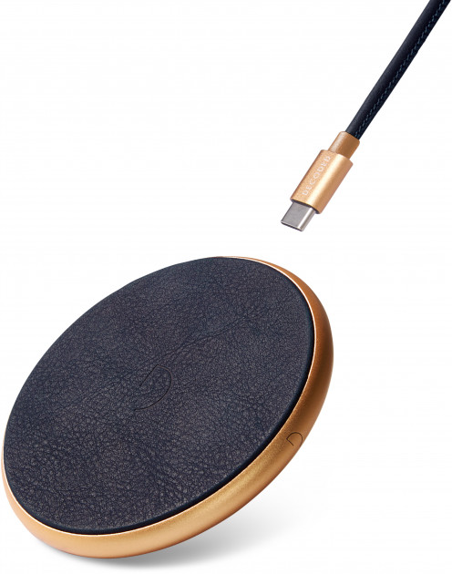 

Беспроводное зарядное устройство Decoded FastPad Wireless Charger 10W Gold/Dark Blue