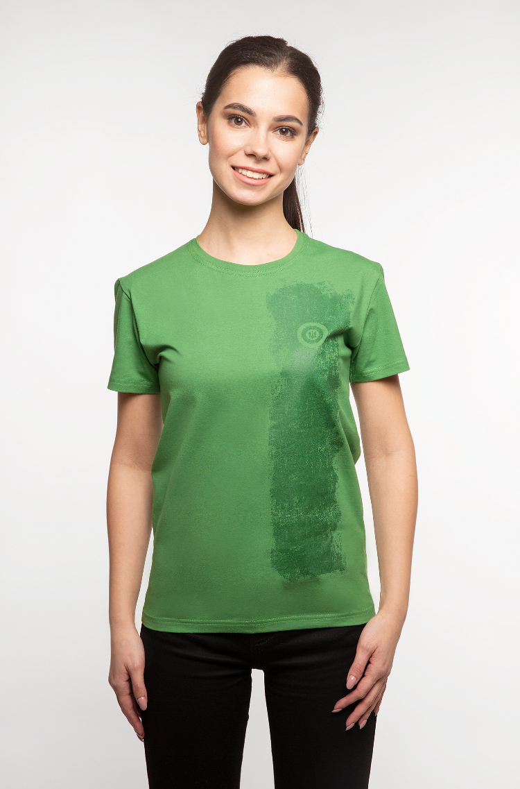 

жіноча футболка - НІЧОГО ЗАЙВОГО - зелений, XXL