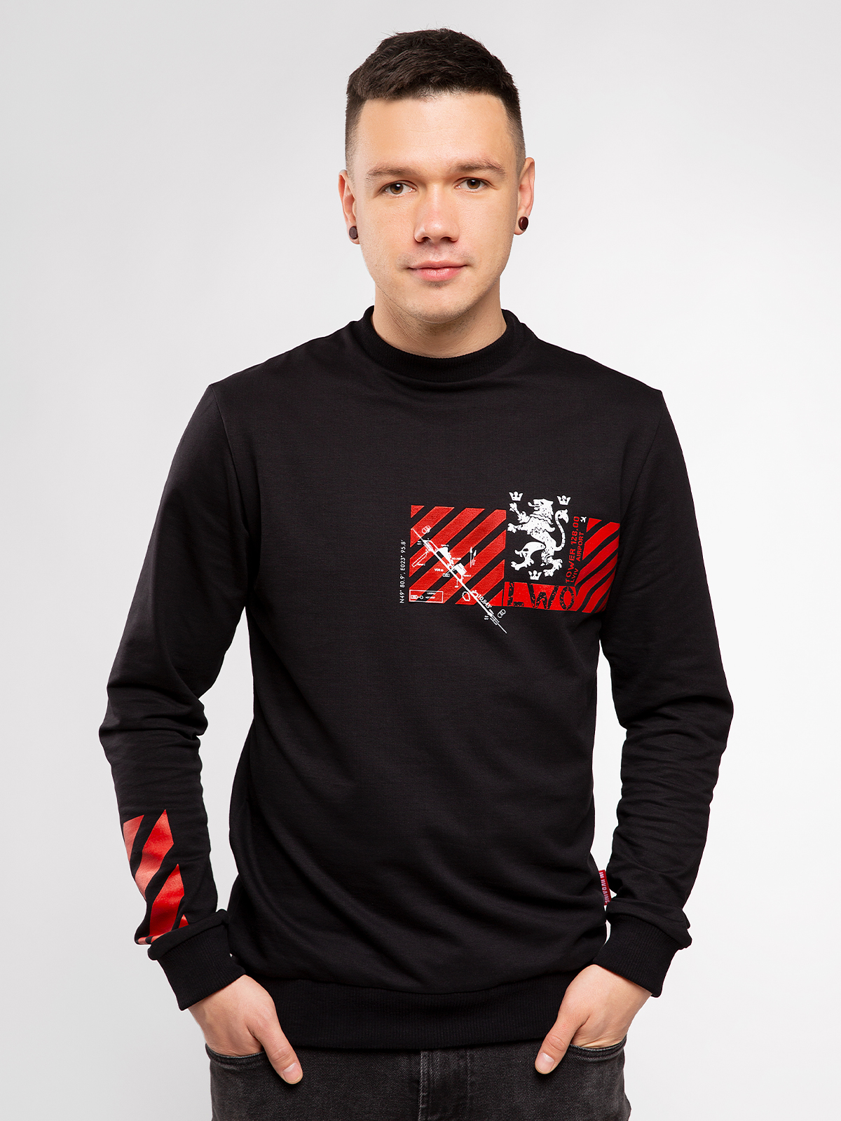 

чоловічий лонґ-слів - ЗУСТРІНЕМОСЬ У ЛЬВОВІ - чорний, XXL
