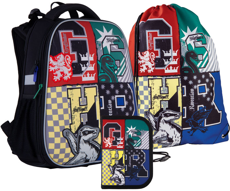 

Школьный набор Kite Education Harry Potter Рюкзак каркасный 38х29х16 16 л + пенал + сумка для обуви (SET_HP21-531M)