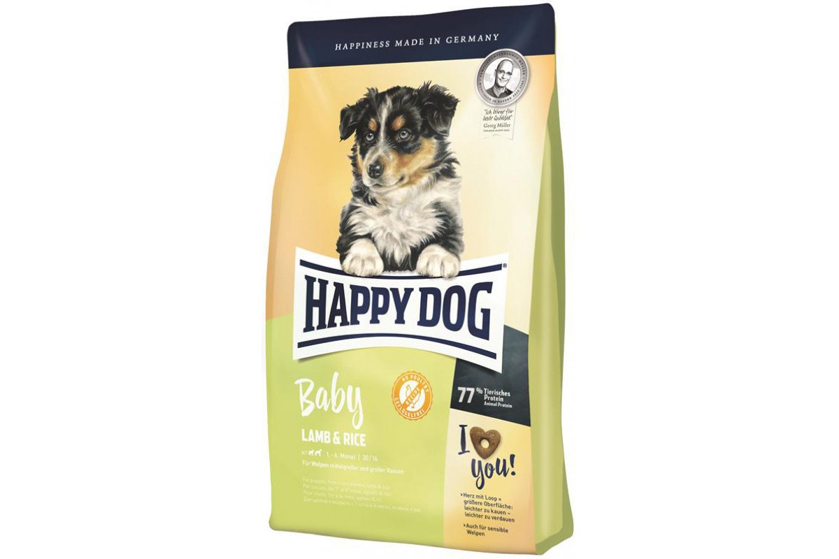 

Сухой корм Happy Dog Baby для щенков средних и крупных пород от 4 недели с чувствительным пищеварением 4 кг