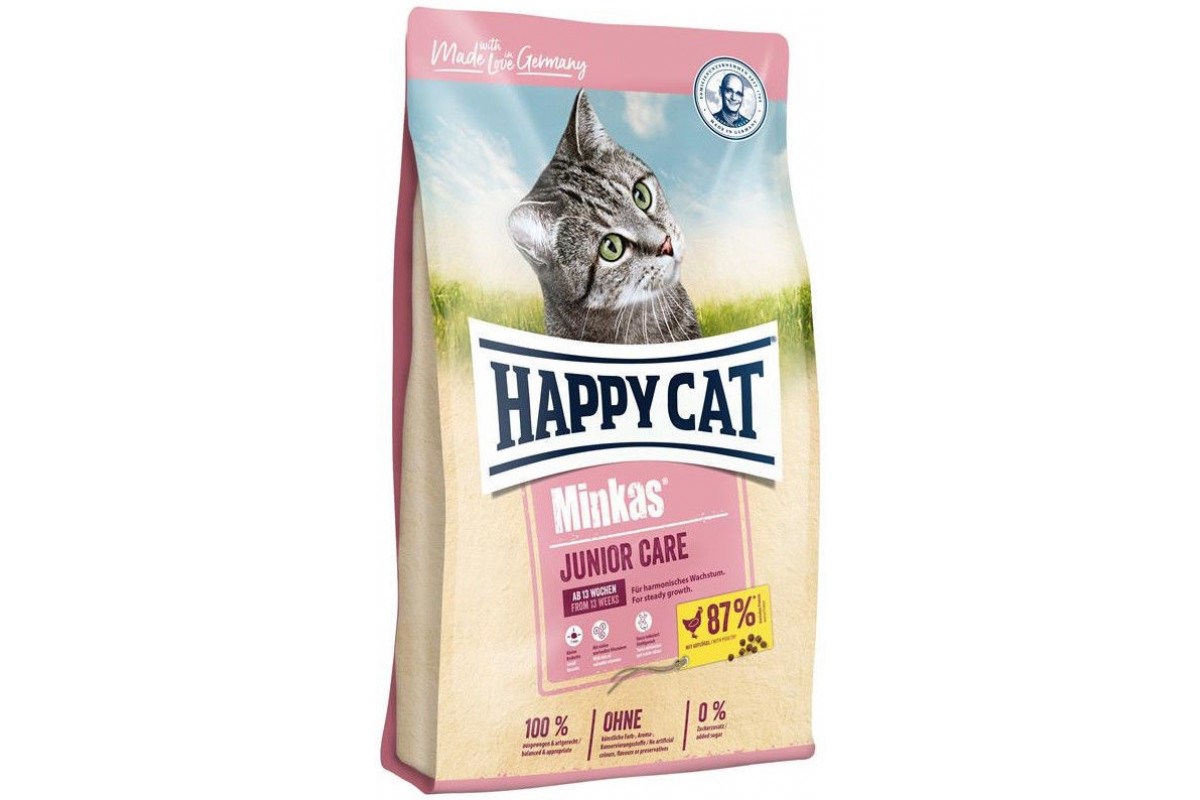 

Сухой корм Happy Cat Minkas Junior Care для котят со вкусом птицы 10 кг