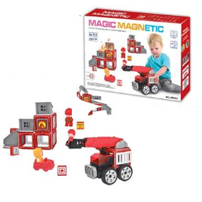 

Магнитный конструктор Magic Magnetic пожарка 2001558